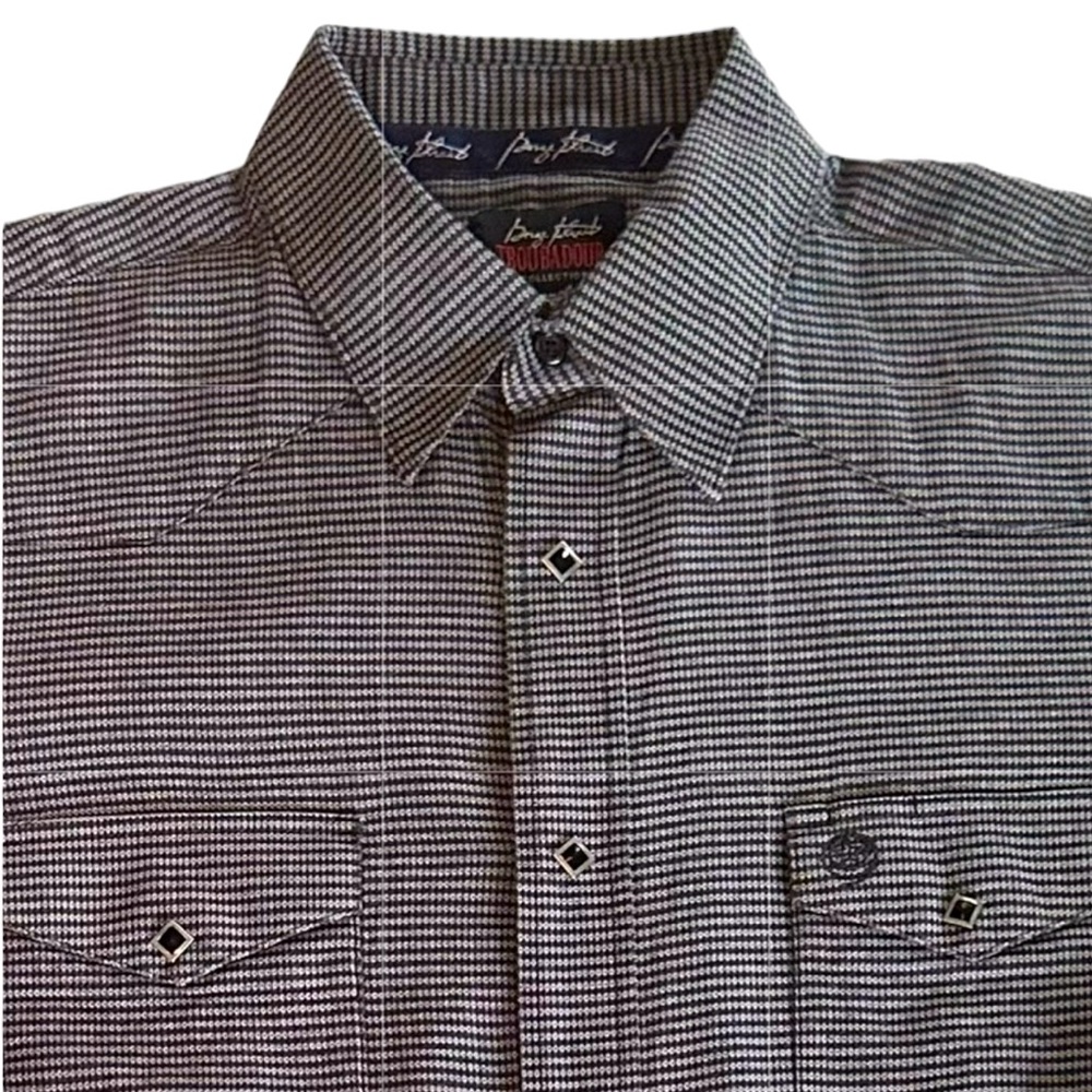 George Strait Wrangler Troubadour Western Button Up Shirt